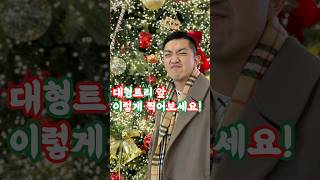 크리스마스트리 앞에서 사진 찍는 법!