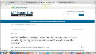 ACP Journal Club - 3 Minute Database Series