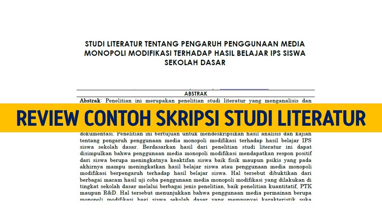 Contoh Penulisan Literature Review - Diane Sanderson