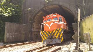 台鐵 柴電機車R169牽引 7501次 散裝貨列 通過三貂嶺/Taiwan EMD G22-CU R169 leading freight cars pass through Sandiaoling