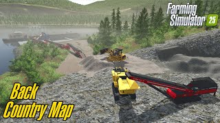 Farming Simulator 25 🚧 Back Country Map 🚧 Episode 12 - Load crushed materials  👷‍♂️