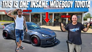 WIDE BODY TOYOTA 86 WITH 3 PIECE ROTIFORM WHEELS RIDICULOUS