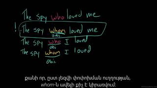 Who-ն ընդդեմ whom-ի | Անգլերենի քերականություն | «Քան» ակադեմիա