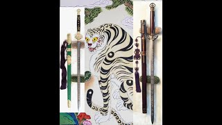 사인검 과 별운검 Black tiger katana & sword A sword made of the sacred lunar tiger year 흑호 의해 도검