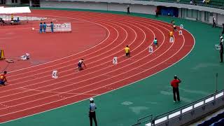 長崎県高校新人陸上競技大会2017　男子4✕100mR決勝　4レーン諫早高校優勝42.31秒　濱田ーニ田ー朝霧ー豊島