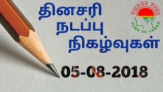 Daily Current Affairs in Tamil - 5th August 2018 | TNPSC GROUP 2 | ALP | RRB | GROUP D