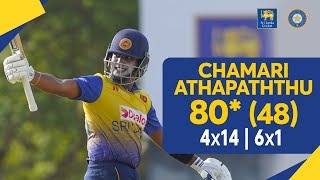 Chamari Athapaththu's 80* (48) vs India - India Women tour of Sri Lanka 2022 - 3rd T20I