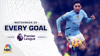 Every Premier League goal from Matchweek 25 (2024-25) | NBC Sports