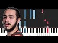 Post Malone - I Fall Apart (Piano Tutorial)