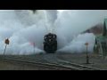 CP 2816 The Beauty of Steam on a Cold Morning. Lake Louise, Alberta