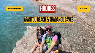 Exploring Rhodes - Afantou (Afandou)  Beach \u0026 Traganou Caves