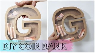 DIY | HOW TO MAKE A PIGGY BANK - CARDBOARD CRAFTS (DIY Alkansya)