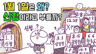 [3분차이] 1월 1일은 왜 신정이라고 부를까? |신정과 구정|