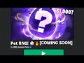 🔴Pet RNG! COMING SOON