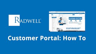 Radwell International Customer Portal How To