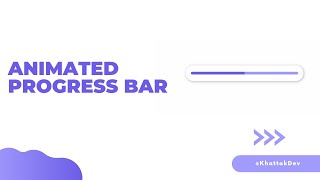 How to create an animated Progress Bar in CSS - Quick and Easy