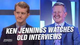 Ken Jennings Watches His Old Interviews | JEOPARDY!