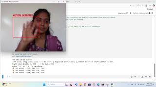 Dynamic Motion Detection using Python and OpenCV