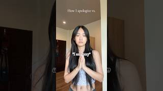 How I apologize vs. How my mom apologizes #shorts