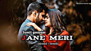 Jane meri - [slowed + reverb] || sumit goswami || #sumitgoswami #janemeri