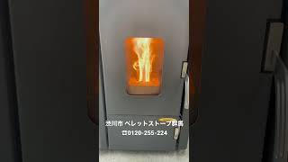 群馬県 渋川市 ペレットストーブ 電気を使わない 無電ペレットストーブ#shorts