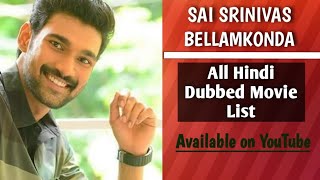 Sai Srinivas Bellamkonda I All Hindi Dubbed Movie List I Available on YouTube | 2020