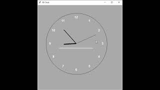#Analog clock made with PYTHON #tkinter