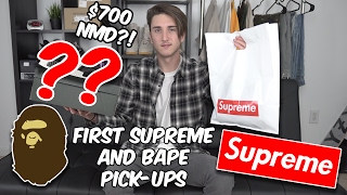 MY FIRST EVER SUPREME AND BAPE PICKUPS!