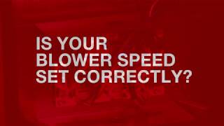 Checking the Blower Speed