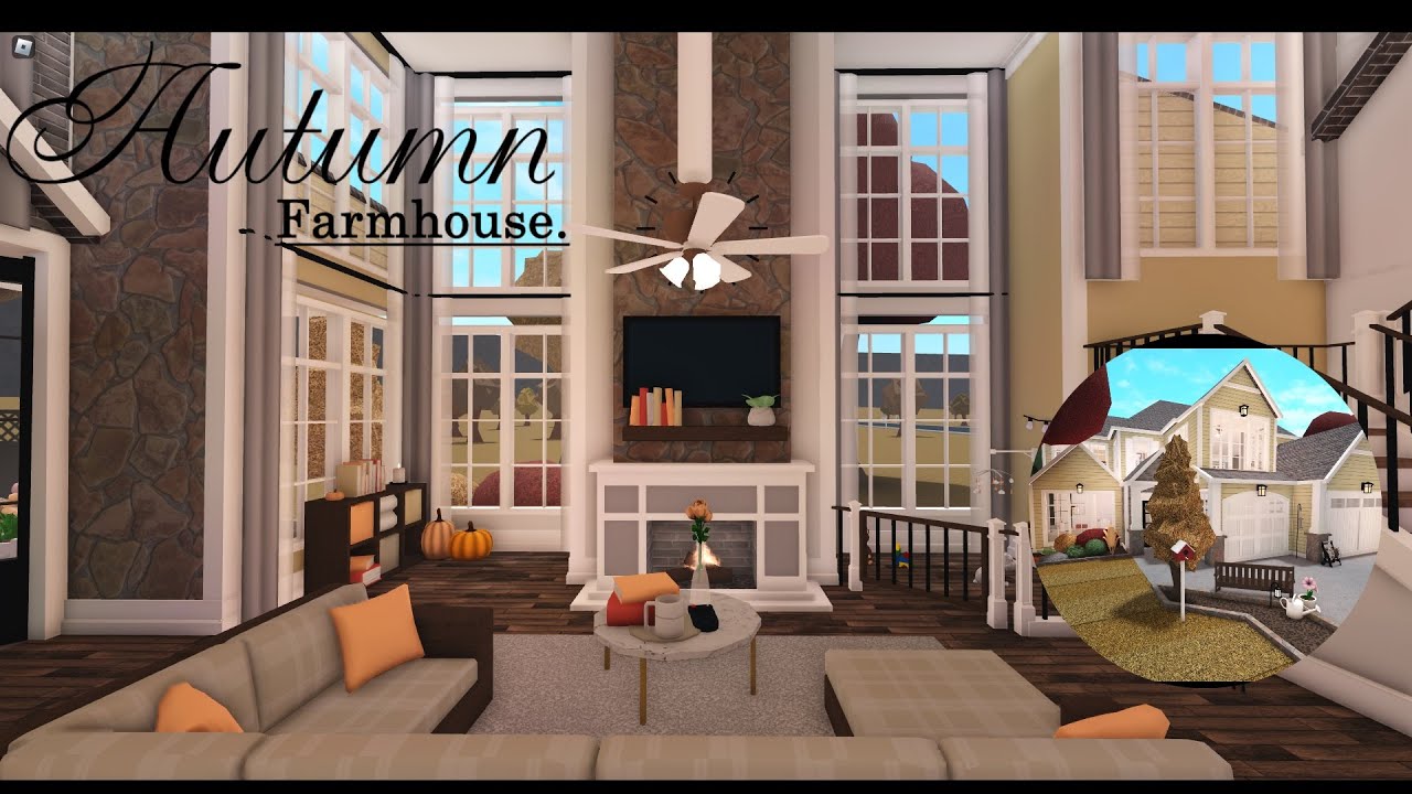 Autumn Farmhouse | House Build | Roblox | Bloxburg - YouTube