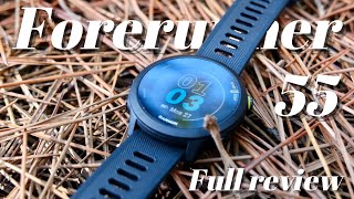 GARMIN FORERUNNER 55 // IN-DEPTH REVIEW: a budget run watch that does (almost) everything you need!