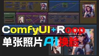 ComfyUI+Roop单张照片换脸