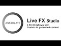 Assimilate Live FX Studio - Virtual Production: 2.5D Workflow with Cuebric AI-generated Content