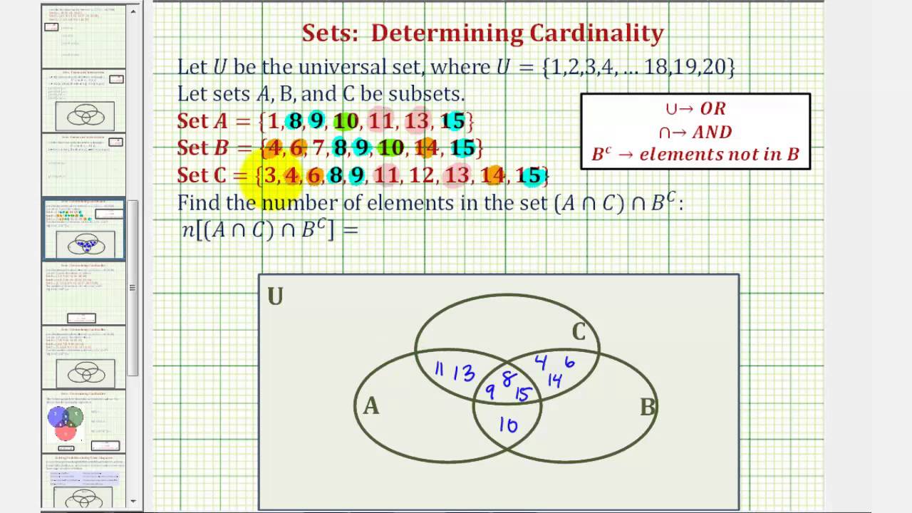 Intersection Of 3 Sets Formula