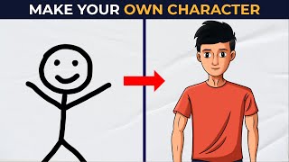 How to make your own Character for Animation on Mobile | Hindi Pt2