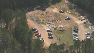 'Cop City' protest site in Atlanta seen from above | Raw chopper video