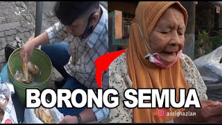 AKSI BORONG SEMUA DAGANGAN MBAH UMI PENJUAL PEYEK YANG TINGGAL SEORANG DIRI // AKSI SOSIAL