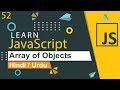 JavaScript Array of Objects Tutorial in Hindi / Urdu