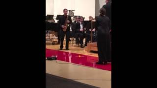 Georgia On My Mind Sax Battle- Russ Peterson \u0026 Sarah Kremer (honkysaxophone)