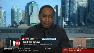Stephen A. Smith react to Raptors outscore Bucks 120-102 to even series 2-2 with Kawhi 19 Pts, 7 Reb