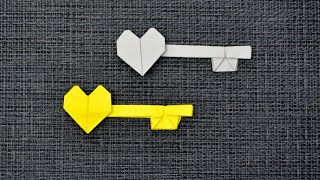 Paper KEY with the HEART Origami | Tutorial DIY by ColorMania