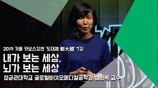 [강연] 내가 보는 세상, 뇌가 보는 세상 _ by심원목｜2019 가을 카오스강연 '도대체 都大體'