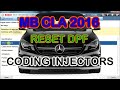 MB CLA 2,1 2016 DPF reset and coding injectors