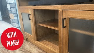 Building a TV Console for my In-Laws! | With Plans