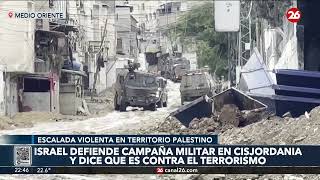 Israel defiende la campana militar en Cisjordania y dice que es contra el “terrorismo”