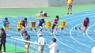 秋田市サマー陸上2023　男子100m　工藤凱　20230730