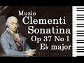 (Score Scrolling) Clementi Sonatina in E♭ Major Op 37 No 1 / 克拉門蒂E♭大調小奏鳴曲 Op 37 第一首