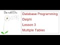 Database Programming Lesson 3 – Multiple Tables