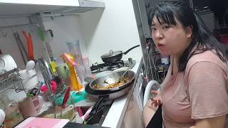 복부인 비빔밥 된장찌개 먹방 mukbang