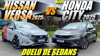 NEW HONDA CITY TOURING 2025 vs NISSAN VERSA EXCLUSIVE 2025. Which sedan wins this dispute?